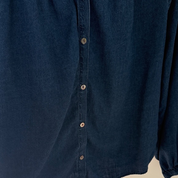 Faherty Denim Button-Up Top - Picture 4 of 6